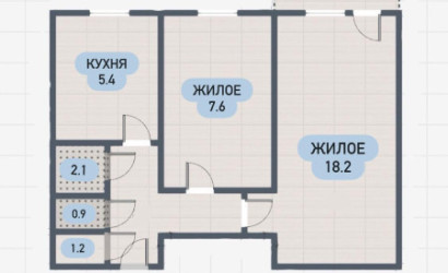 Купить 2-комнатную квартиру, Брест, Партизанский просп.. Фото 2