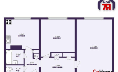 Купить 2-комнатную квартиру, Лесной, Троицкая ул., 18. Фото 2