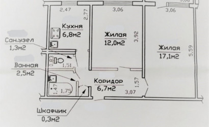 Купить 2-комнатную квартиру, Гомель, Фадеева, 3/1. Фото 12