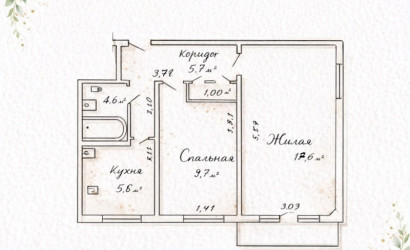 Купить 2-комнатную квартиру, Минск, Серафимовича, 10(Ленинский район). Фото 1