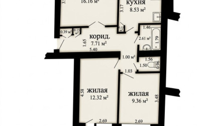 Купить 3-комнатную квартиру, Барановичи, Жукова ул., 8. Фото 6