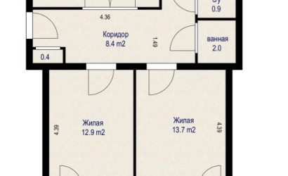 Купить 3-комнатную квартиру, Фаниполь, Комсомольская ул., 39. Фото 25