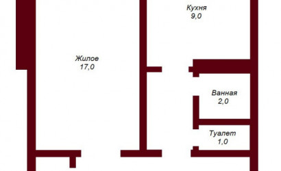 Купить 1-комнатную квартиру, Брест, ул. Молодогвардейская, д. . Фото 10