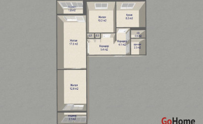 Купить 3-комнатную квартиру, Минск, Асаналиева ул., 32 (Октябрьский район). Фото 28