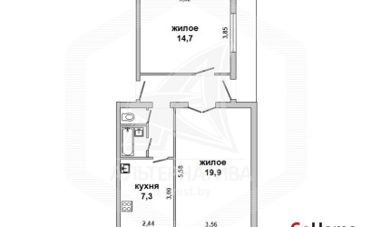 Купить 2-комнатную квартиру, Каменец, , . Фото 1
