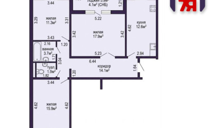Купить 3-комнатную квартиру, Минск, Связистов ул., 7 (Партизанский район). Фото 29