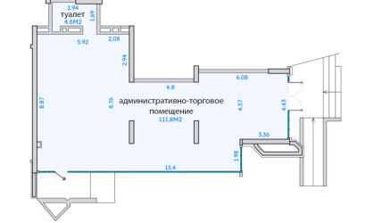 Аренда торгового помещения, Минск, Игоря Лученка, 15,  116.4 кв.м.. Фото 2