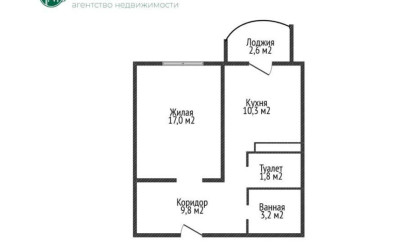 Купить 1-комнатную квартиру, Барановичи, Карбышева ул., 2. Фото 23