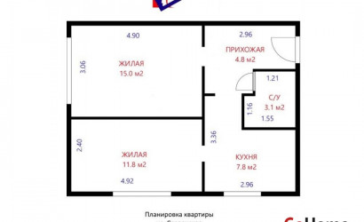 Купить 2-комнатную квартиру, Юхновка, Славянская ул., 45. Фото 15