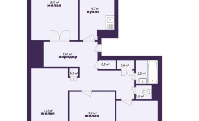 Купить 4-комнатную квартиру, Минск, Восточная ул., 66 (Советский район). Фото 23