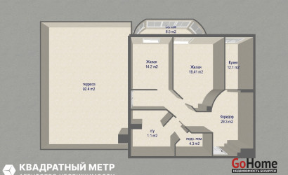 Купить 2-комнатную квартиру, Минск, ул. Лукьяновича, д. 2В (Советский район). Фото 18