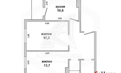 Купить 2-комнатную квартиру, Брест, Вулька, ул. Махновича. Фото 17