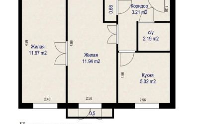 Купить 2-комнатную квартиру, Минск, Люксембург ул., 111/А(Московский район). Фото 4
