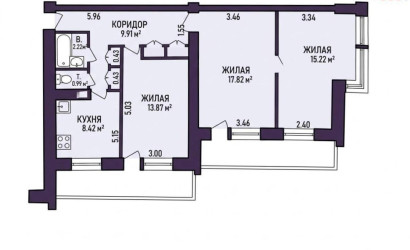 Купить 3-комнатную квартиру, Минск, Логойский тракт, 33 (Советский район). Фото 19