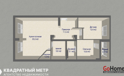Купить 3-комнатную квартиру, Минск, ул. Макаенка, д. 12В (Первомайский район). Фото 20