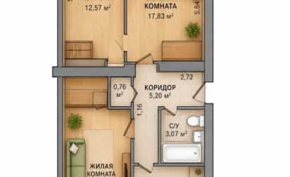 Купить 3-комнатную квартиру, Минск, Кедышко, 23А (Первомайский район). Фото 9