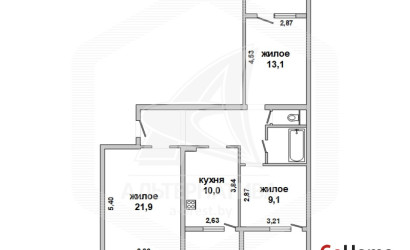Купить 3-комнатную квартиру, Брест, Центр, ул. Воровского. Фото 13