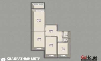 Купить 3-комнатную квартиру, Минск, ул. Лучины Янки, д. 46 (Ленинский район). Фото 20