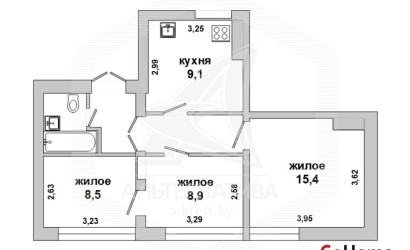 Купить 3-комнатную квартиру, Брест, Центр, ул. Карла Маркса. Фото 5