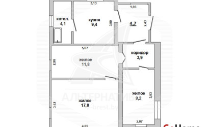 Купить дом, Жабинка, г. Жабинка, 8.55 соток. Фото 1