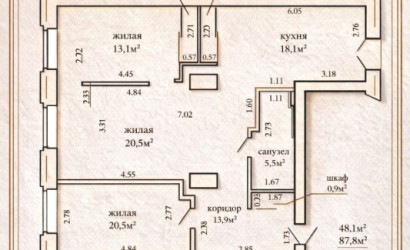 Купить 3-комнатную квартиру, Минск, Романовская Слобода, 1(Московский район). Фото 1