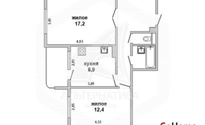 Купить 2-комнатную квартиру, Брест, Вулька, ул. Вульковская. Фото 3