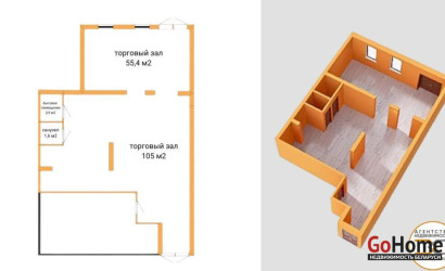 Аренда торгового помещения, Могилев, Пушкинский просп., 24,  164.9 кв.м.