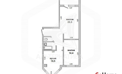 Купить 2-комнатную квартиру, Брест, Ковалево, ул. Суворова. Фото 1