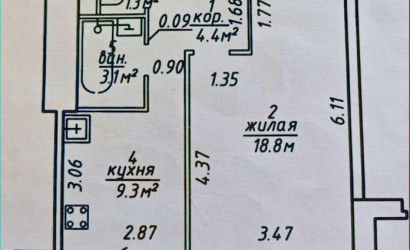 Купить 1-комнатную квартиру, Витебск, Богатырёва, 26/1. Фото 15