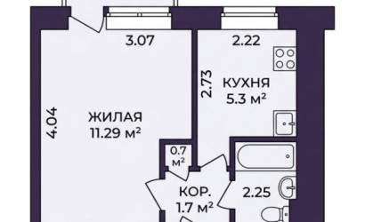 Купить 1-комнатную квартиру, Минск, Чигладзе ул., 6/2 (Фрунзенский район). Фото 14
