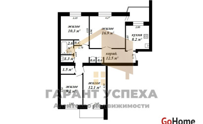 Купить 4-комнатную квартиру, Брест, ул. Набережная, д. . Фото 20