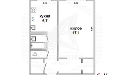 Купить 1-комнатную квартиру, Брест, Восток, ул. Гродненская. Фото 1