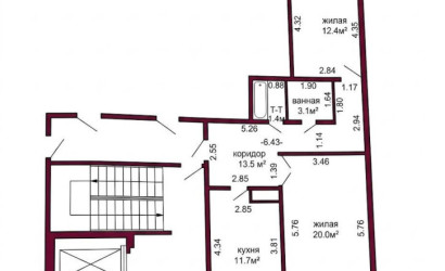 Купить 2-комнатную квартиру, Гродно, Франтишка Богушевича, 10. Фото 15