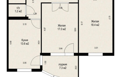 Купить 2-комнатную квартиру, Минск, Маяковского ул., 99(Ленинский район). Фото 1