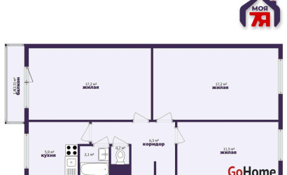 Купить 3-комнатную квартиру, Слуцк, Жукова ул., 15. Фото 20