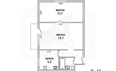 Купить 2-комнатную квартиру, Брест, Центр, б-р Космонавтов. Фото 9