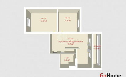 Купить 3-комнатную квартиру, Минск, Первомайская ул., 20/3 (Партизанский район). Фото 1