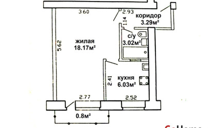 Купить 1-комнатную квартиру, Минск, пер. Уральский, д. 11 (Партизанский район). Фото 14