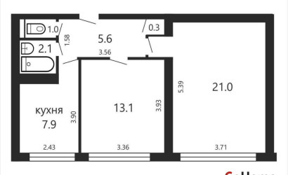 Купить 2-комнатную квартиру, Минск, Партизанский просп., 5 (Ленинский район). Фото 40