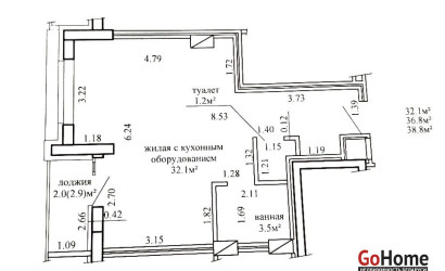 Купить 2-комнатную квартиру, Минск, Леонида Щемелёва, 10 (Октябрьский район). Фото 20