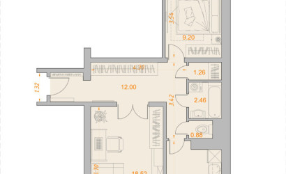 Купить 2-комнатную квартиру, Минск, Казинца ул., 120 (Октябрьский район). Фото 34