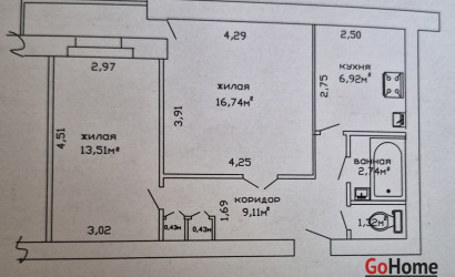 Купить 2-комнатную квартиру, Гомель, Амурская ул., 32. Фото 16