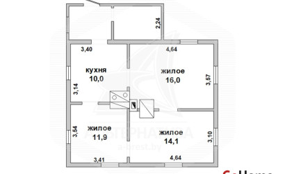 Купить дом в деревне, Домачево, Домачевский с/с, 11.64 соток. Фото 25
