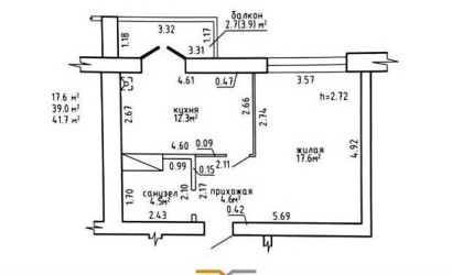 Купить 1-комнатную квартиру, Озерцо, Звездная ул., 21/1. Фото 1