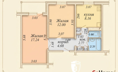 Купить 2-комнатную квартиру, Минск, Гамарника, 24 (Советский район)