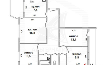 Купить 4-комнатную квартиру, Брест, Граевка, ул. Красногвардейская. Фото 1