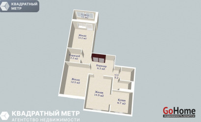 Купить 3-комнатную квартиру, Минск, ул. Бурдейного, д. 19 (Фрунзенский район). Фото 20