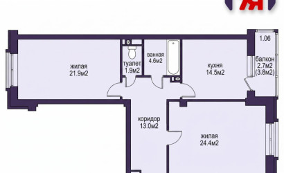 Купить 2-комнатную квартиру, Минск, Авакяна ул., 19 (Октябрьский район). Фото 18