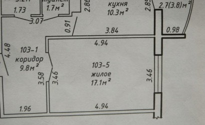 Купить 1-комнатную квартиру, Брест, ул. Гвардейская, д. 14. Фото 2