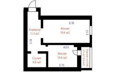 Купить 1-комнатную квартиру, Минск, Ложинская ул., 5 (Первомайский район). Фото 14